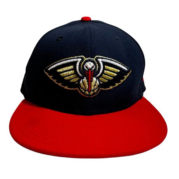 New Orleans Pelicans New Era Youth 9Fifty Snapback Two Tone Red Blue Adjustable - Picture 1 of 7